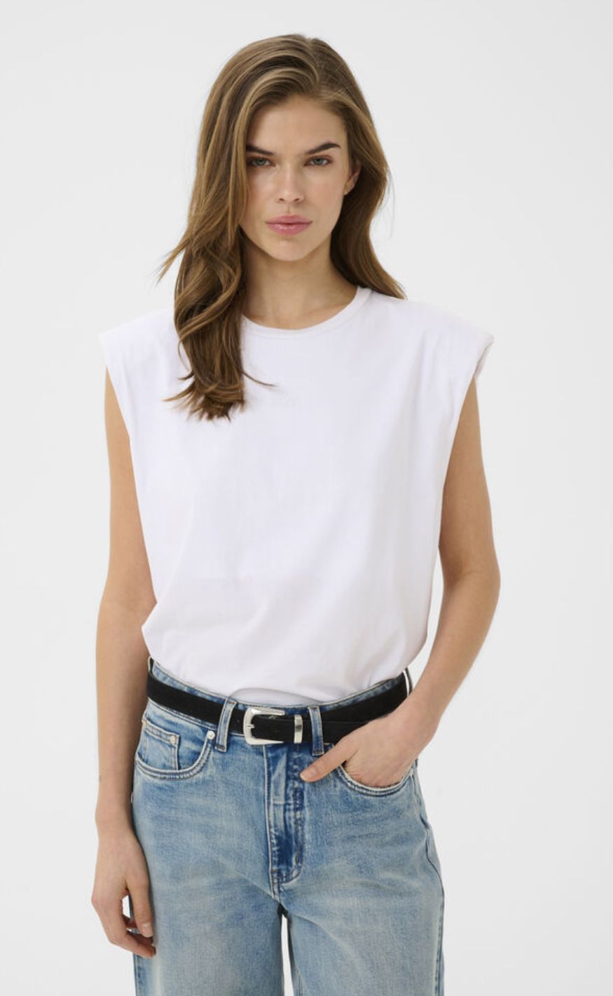 Gestuz T-shirt - Kathrin - Bright White