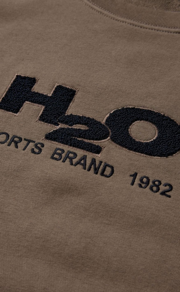 H2O Sweatshirt - Logo - Dusty Oak/Navy