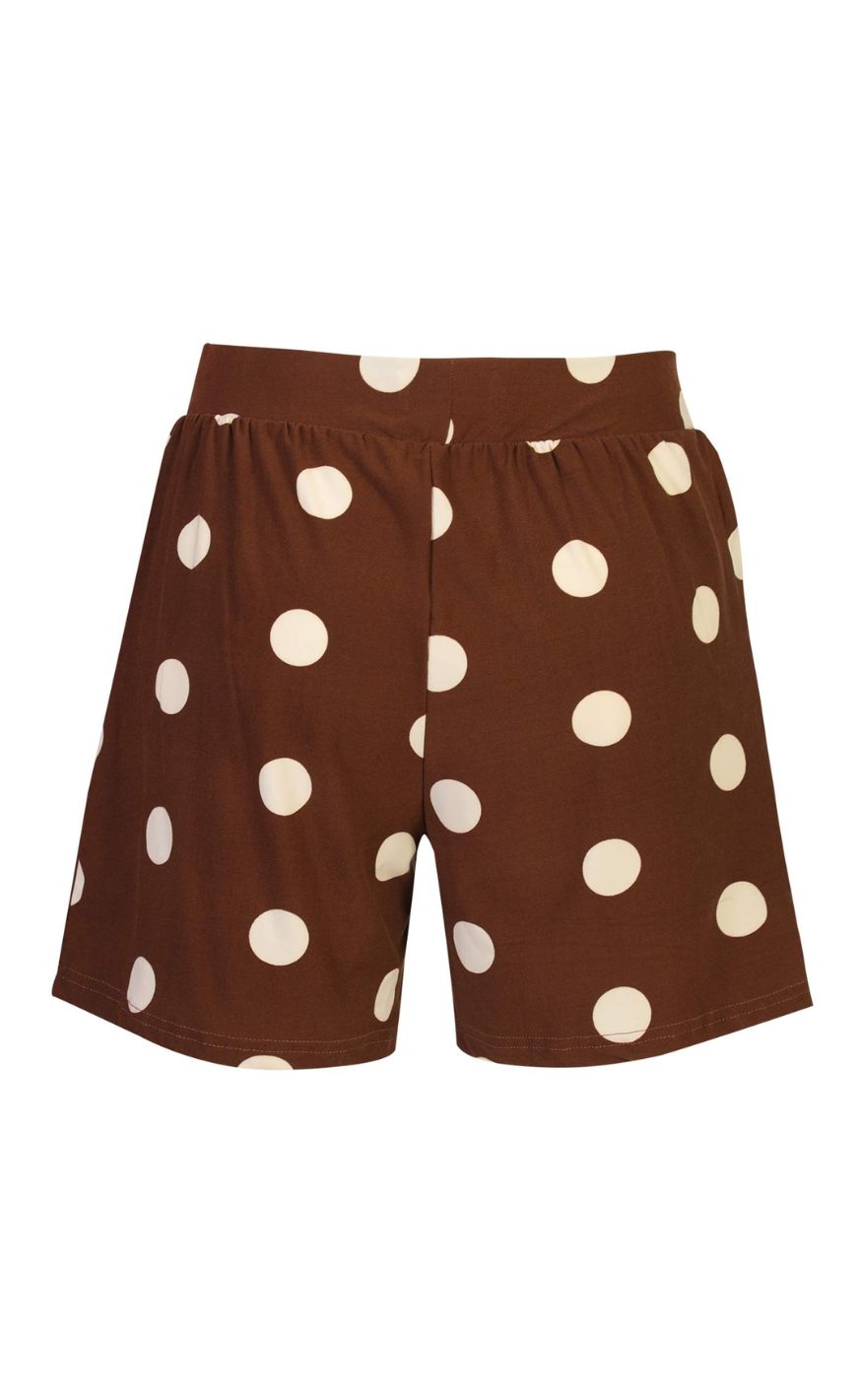 Liberté Shorts - Alma - Brown Creme Dot