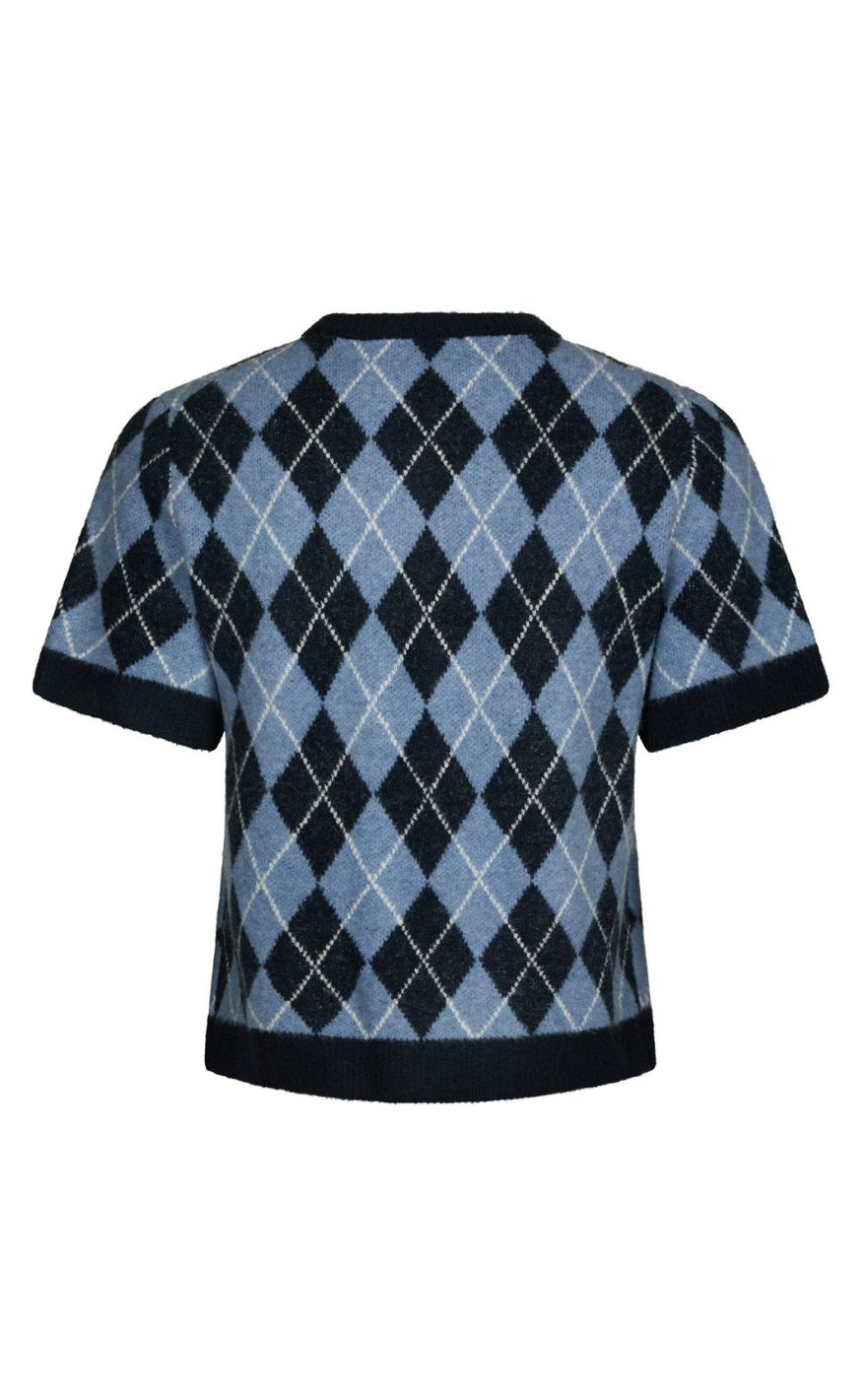 Neo Noir Cardigan - Allestar Check - Navy