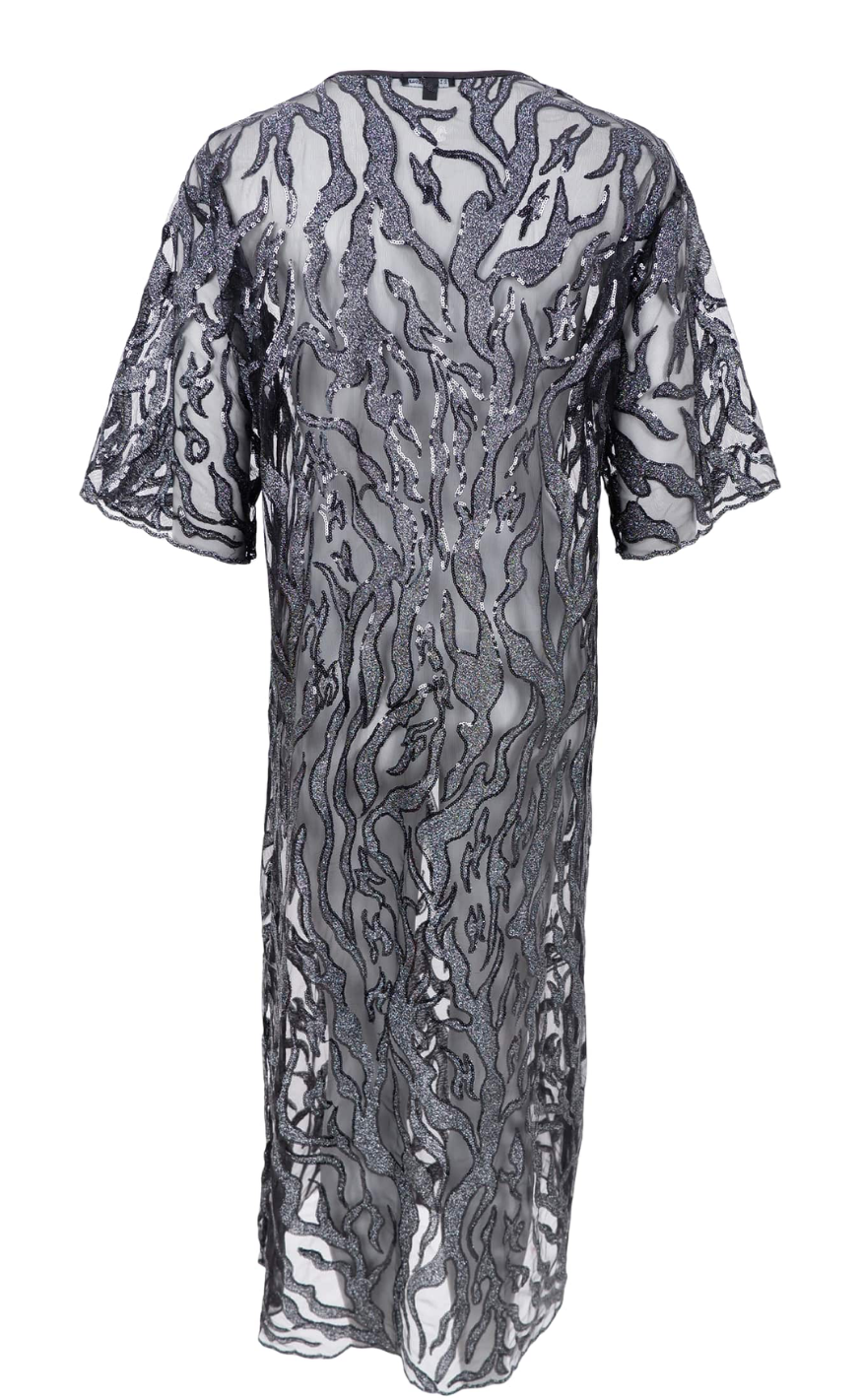 Black Colour Kjole - Maggie - Black Silver