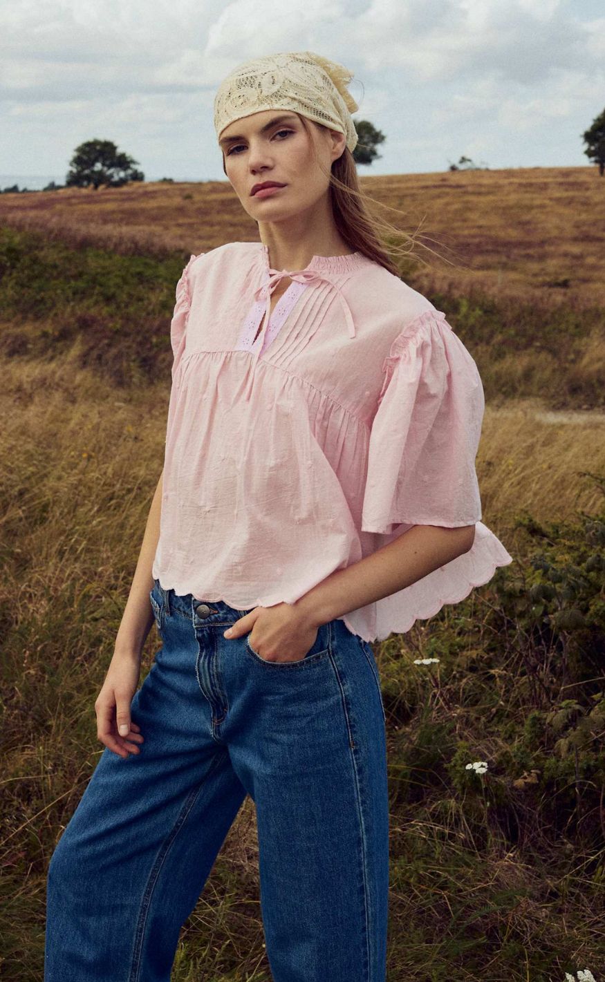 Noella Bluse - Marielle - Blush Pink