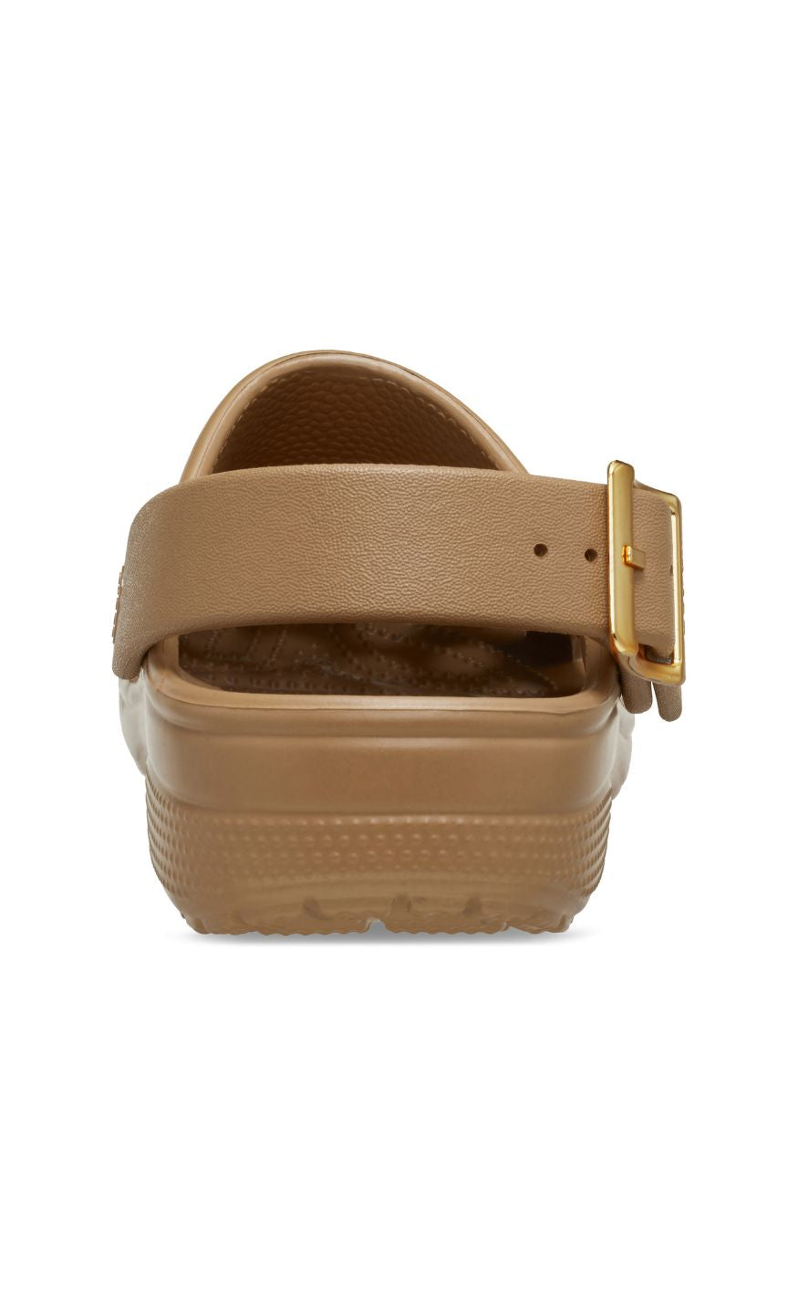 Crocs Træsko - Classic Metallic Buckle Clog - Sepia