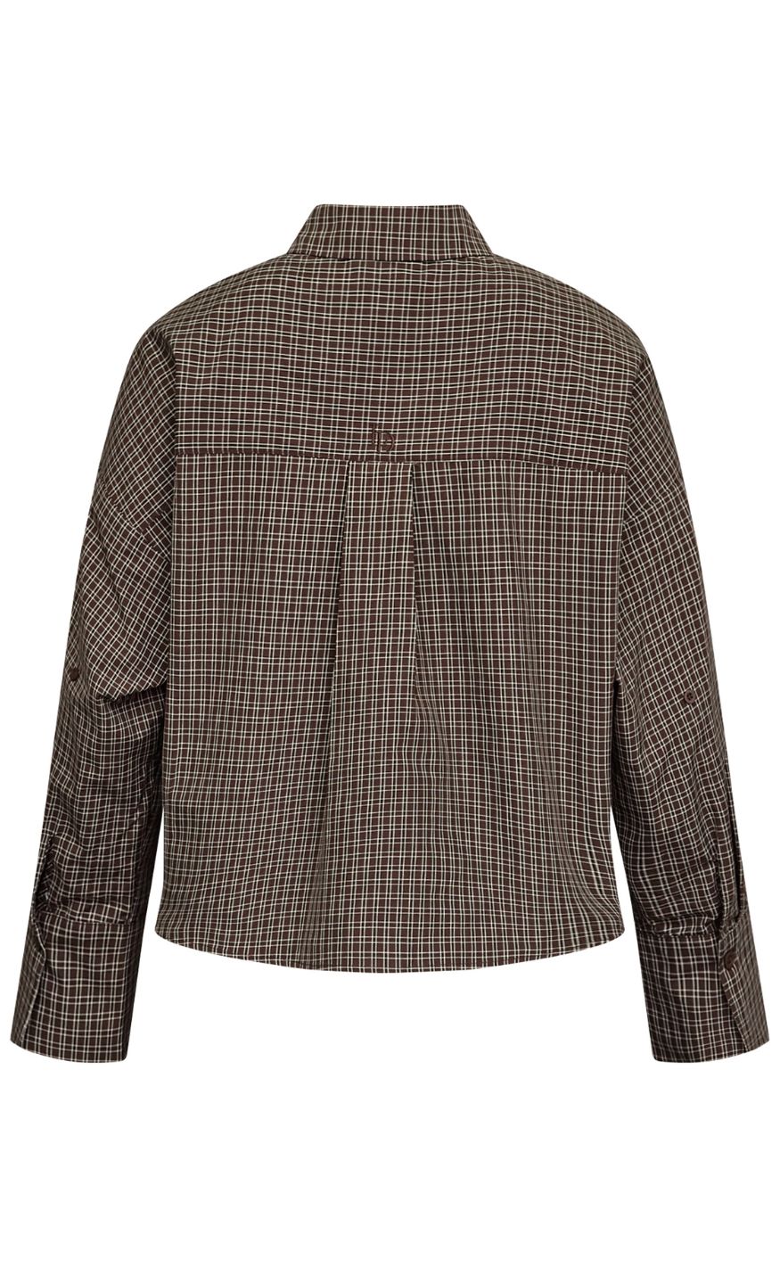 Love & Divine Skjorte - Love1495-4 - D. Chocolate Check