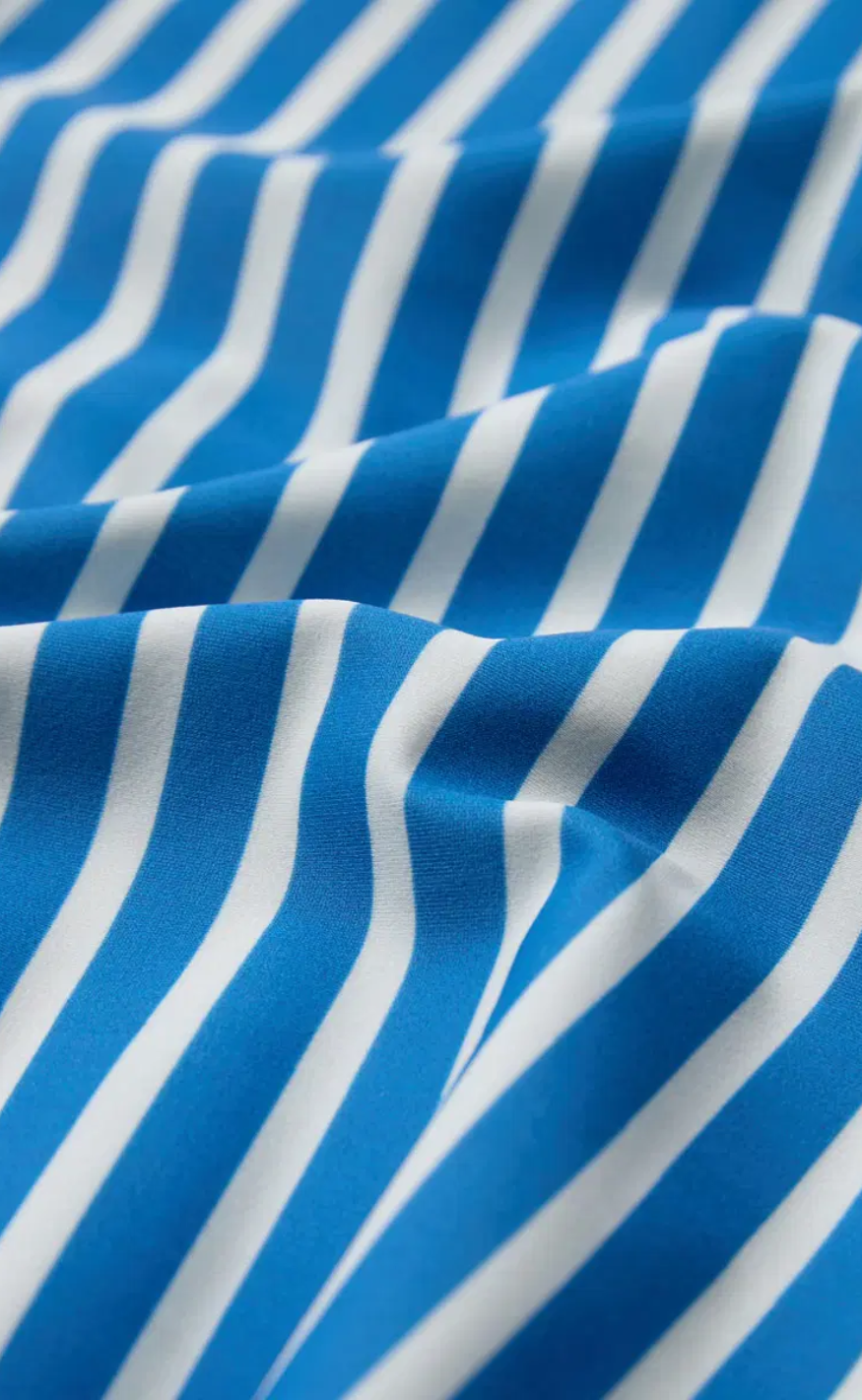 H2O Badedrakt - Stripe Swim - King Blue