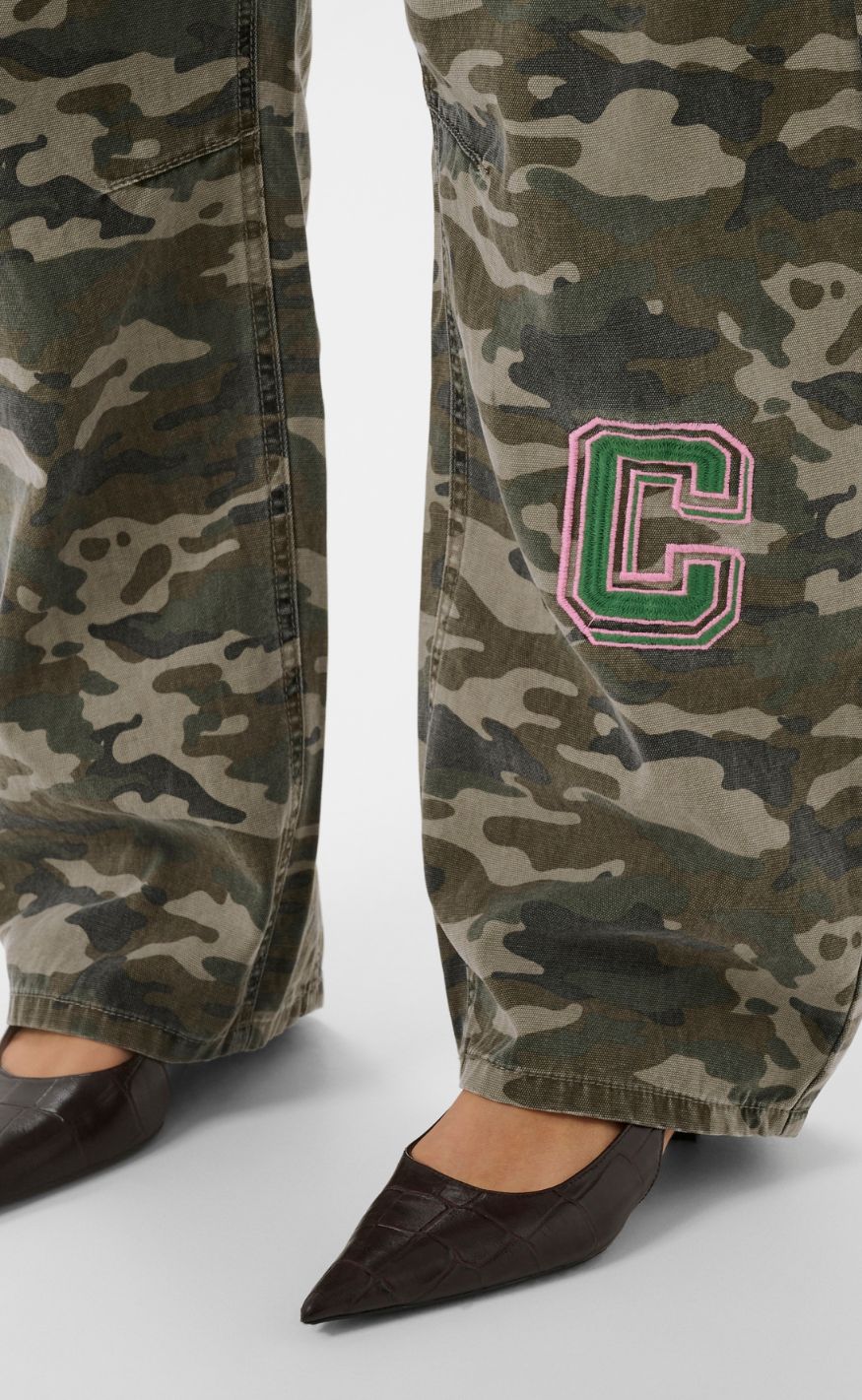 Culture Bukser - Camila Barrel - Camouflage
