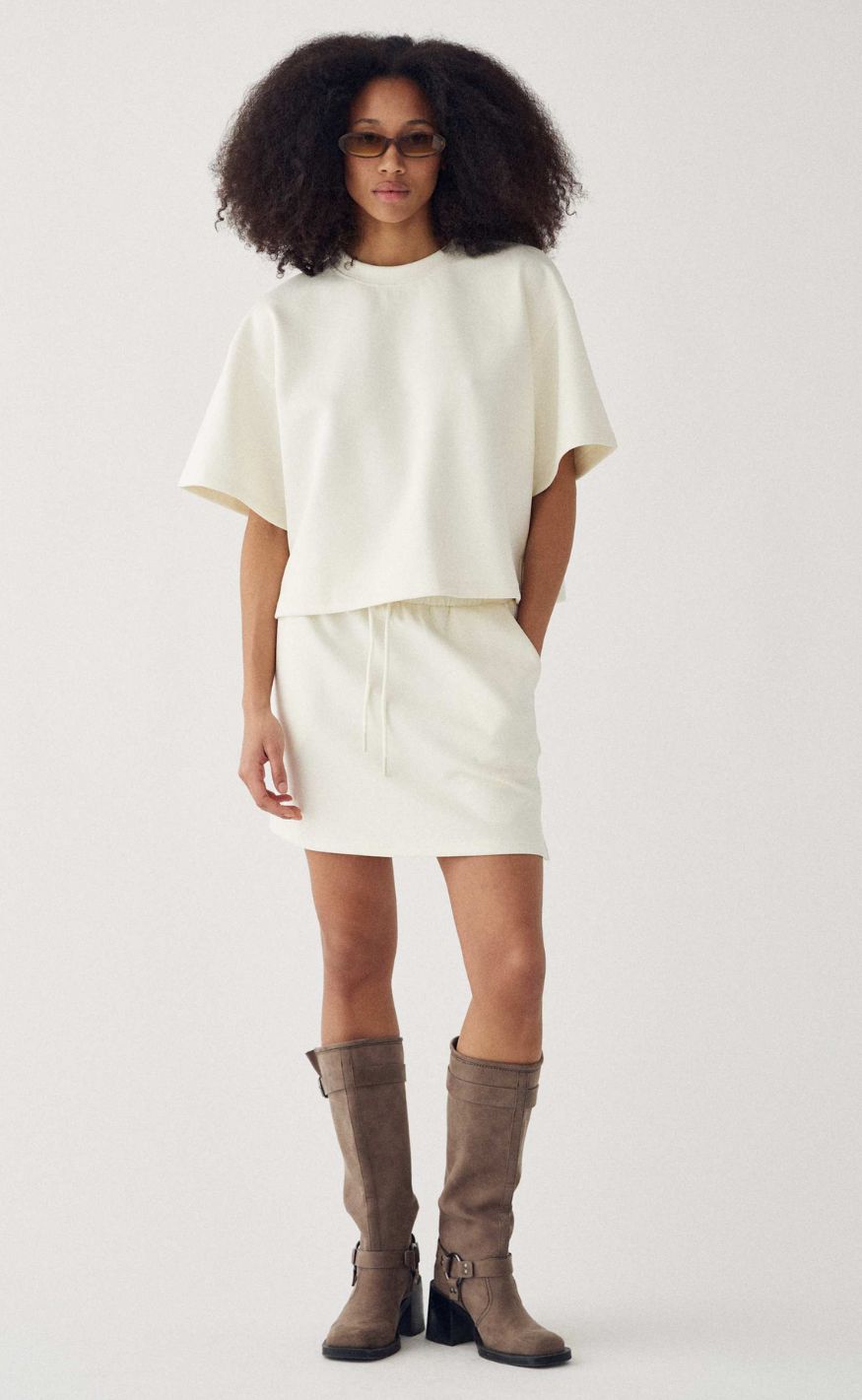 Noella T-shirt - Maple - Offwhite
