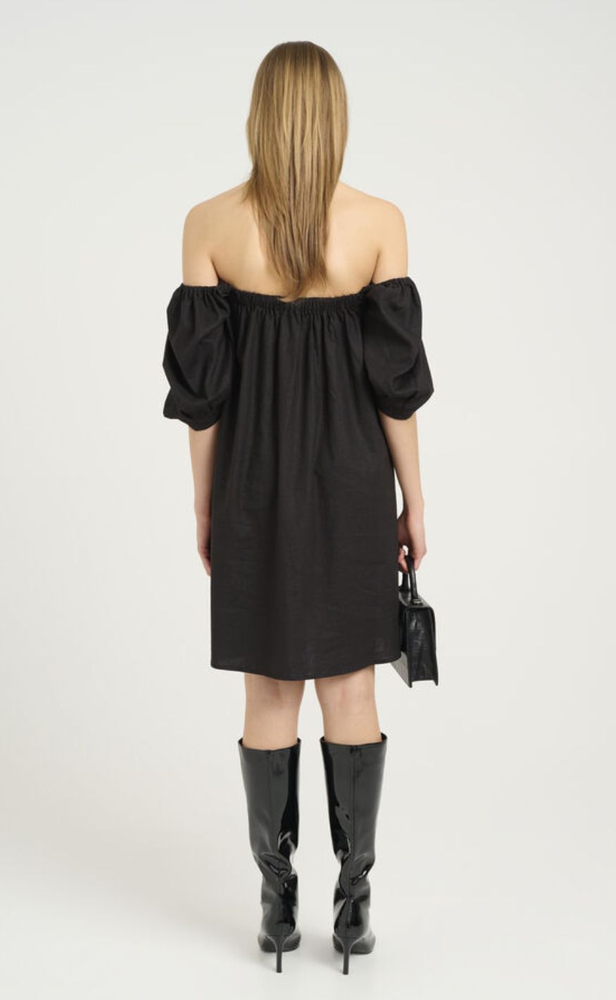 Gestuz Kjole - Elarah Linen Short - Black