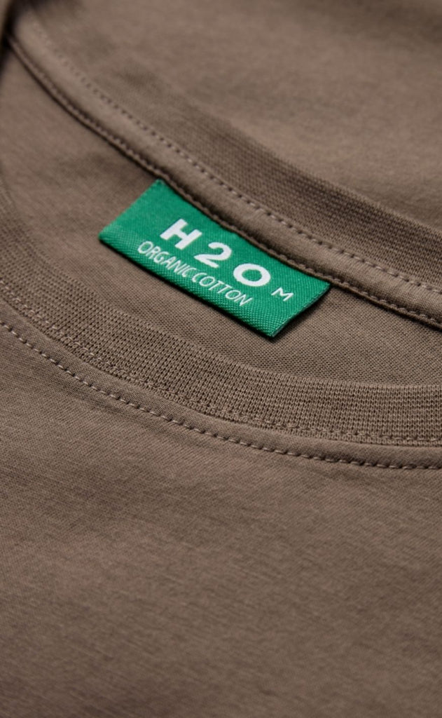 H2O T-Shirt - Logo - Dusty Oak/Navy