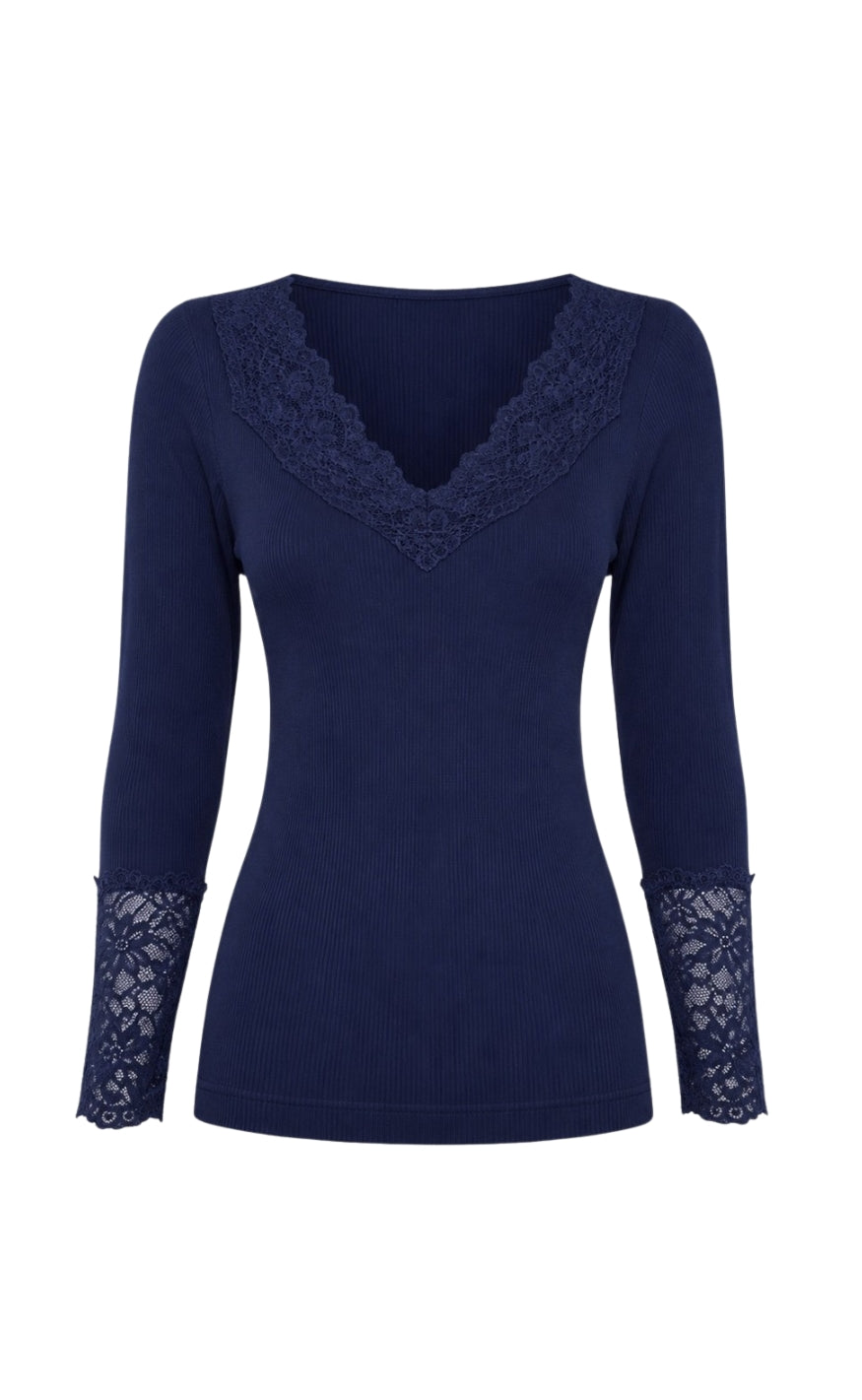 Tim & Simonsen Bluse - Belen Costina Lace - Blu