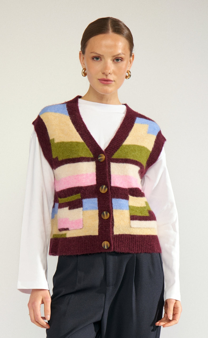 Nümph Vest - Riette Pixel - Fig