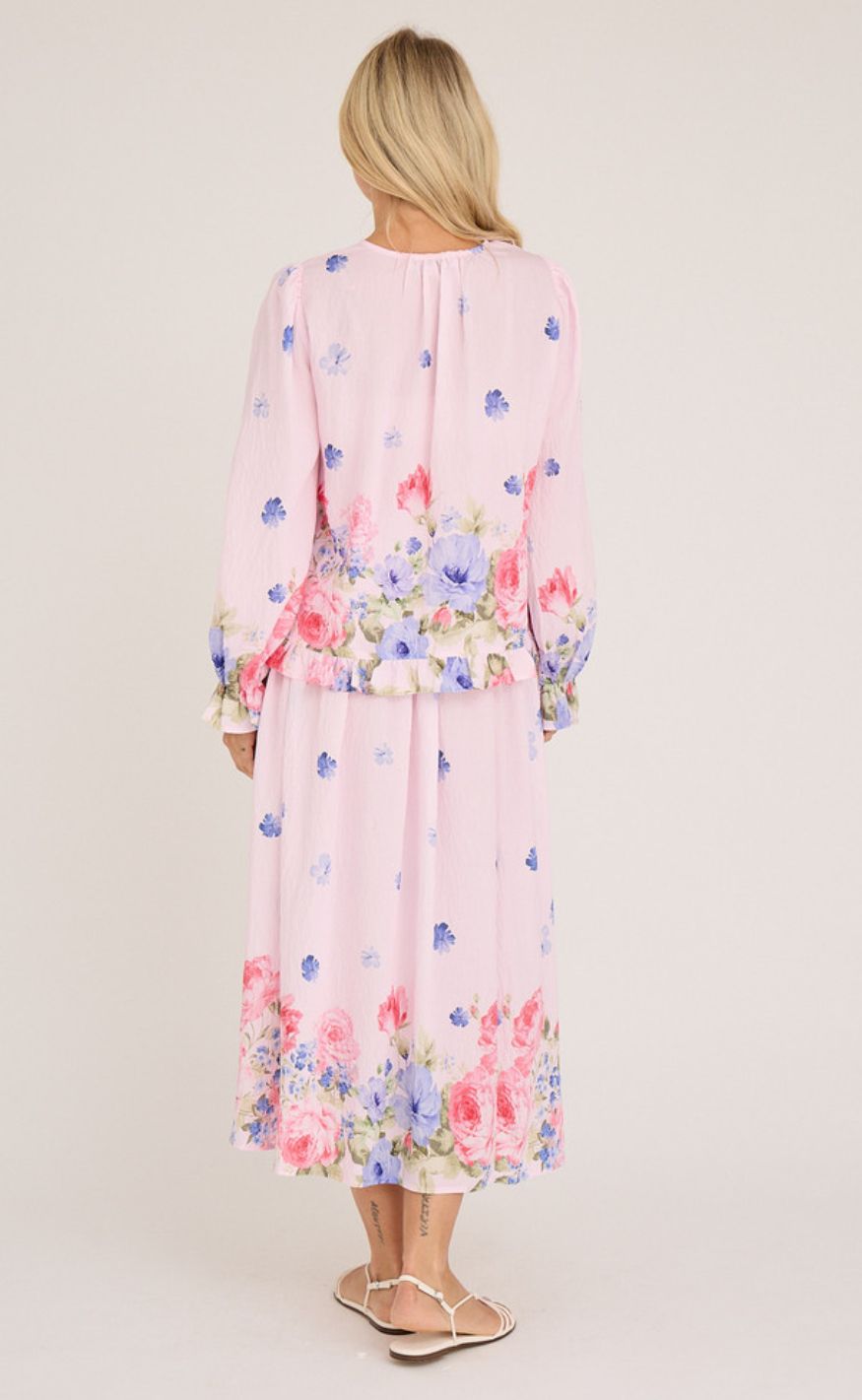 A-View Skjørt - Fleur - Rose/Pink
