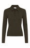Gestuz Bluse - Drew LS Polo - Slate Black