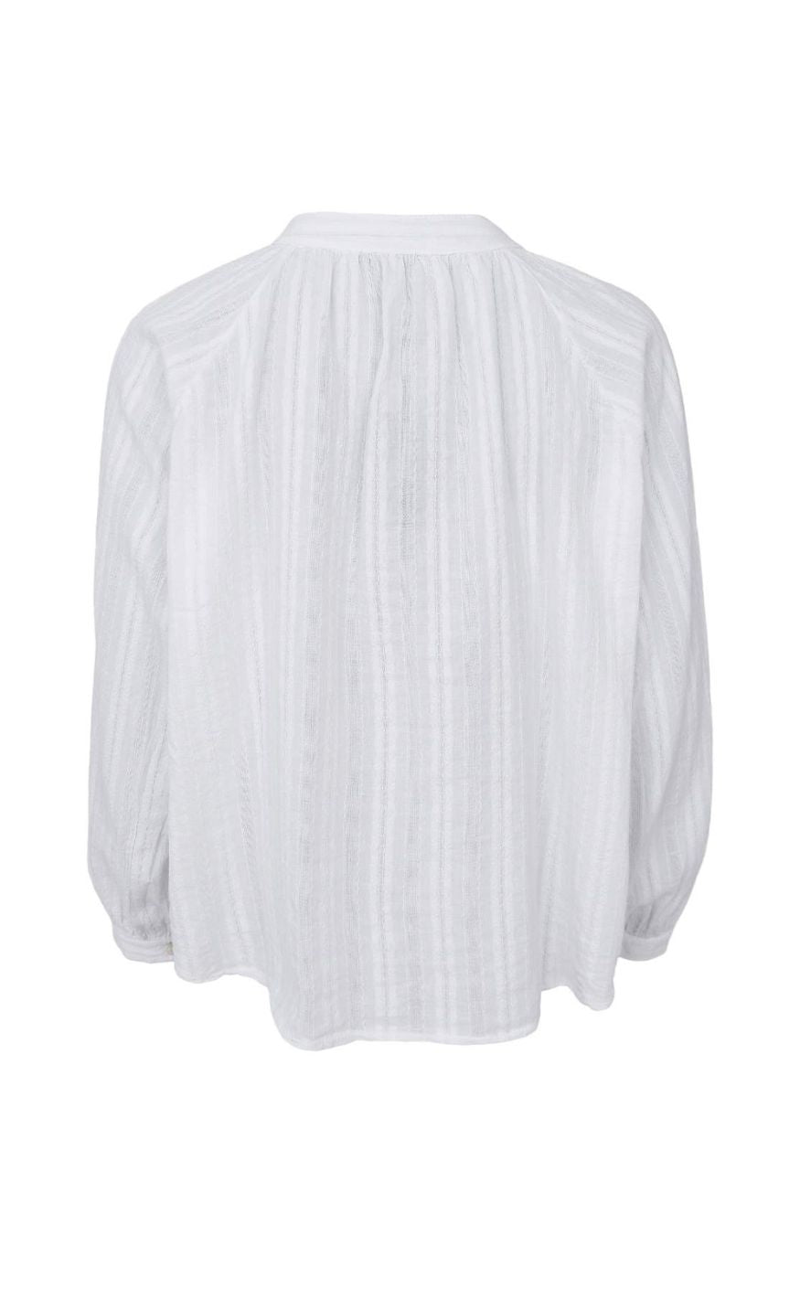 Black Colour Bluse - Emilia - White