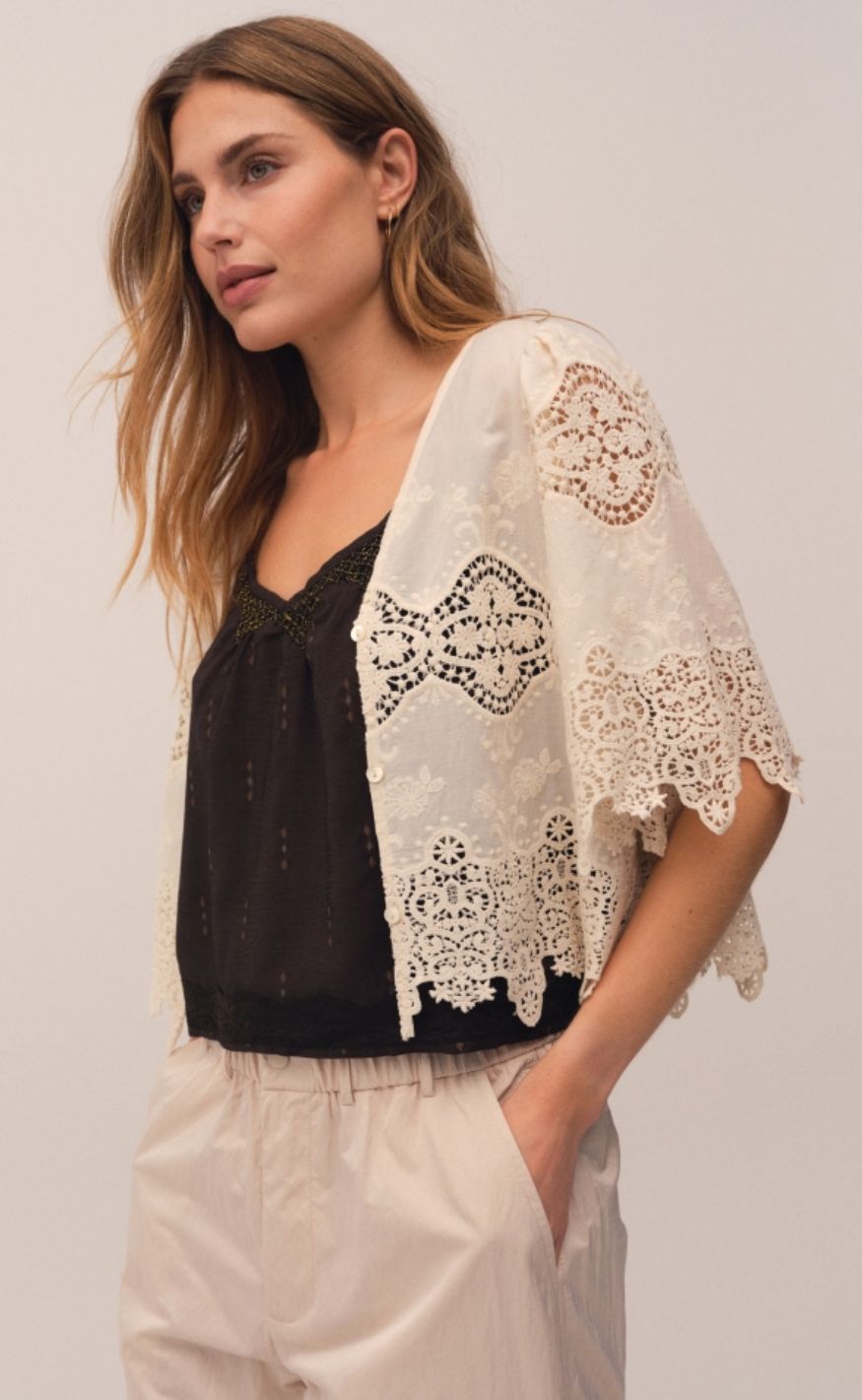 Gossia Bluse - Cami - Creme