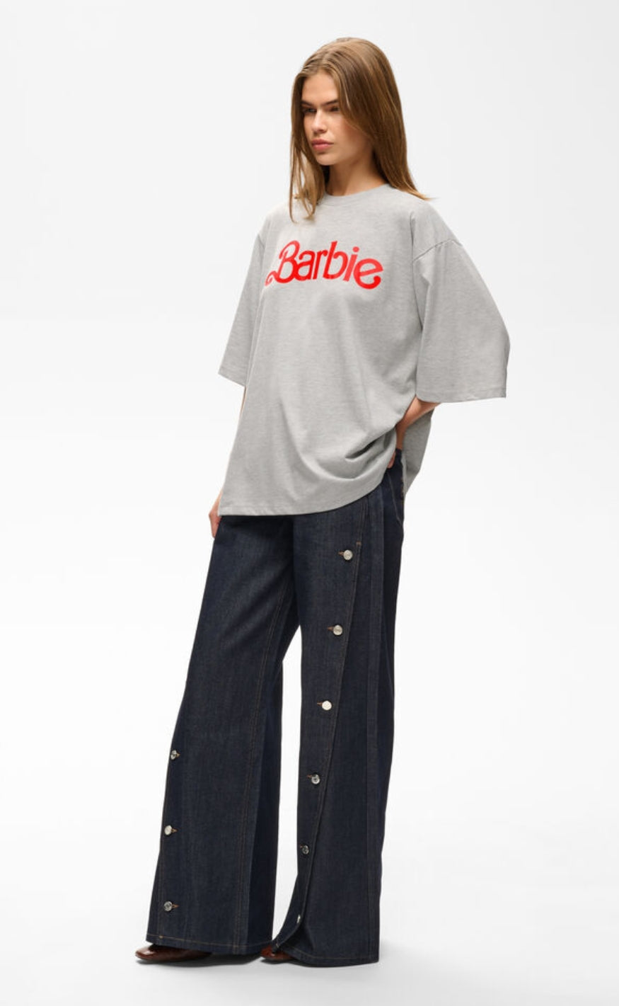 Gestuz T-shirt - Nadya - Light Grey Melange