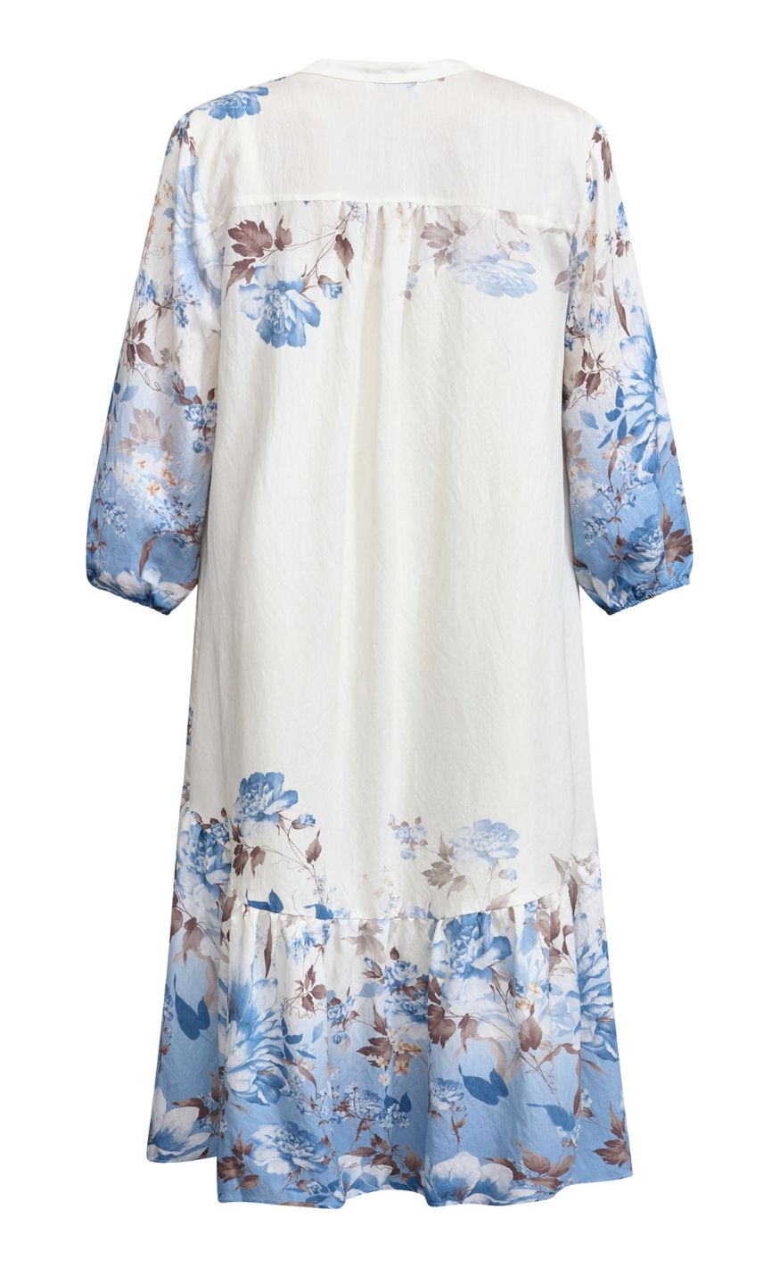 Love & Divine Kjole - Love958-10 - Blue/Brown Flower