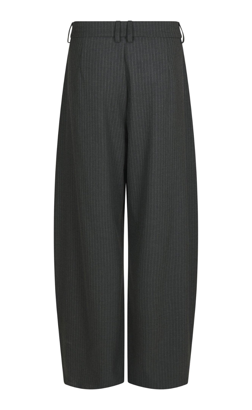 Neo Noir Bukser - Massie Slim Pinstripe - Dark Grey Melange