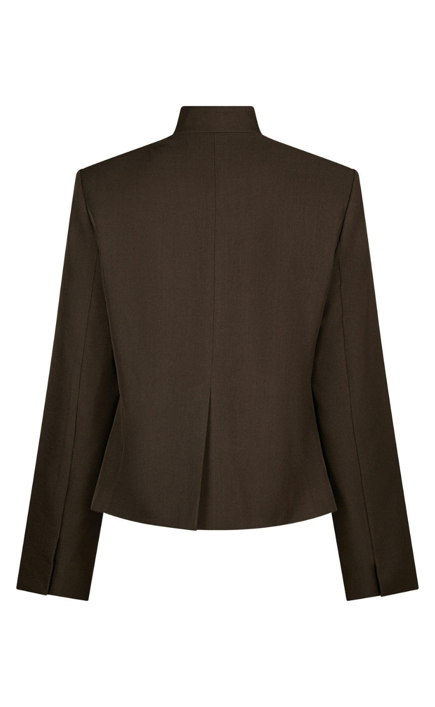 Neo Noir Blazer - Tiria Structure - Dark Brown