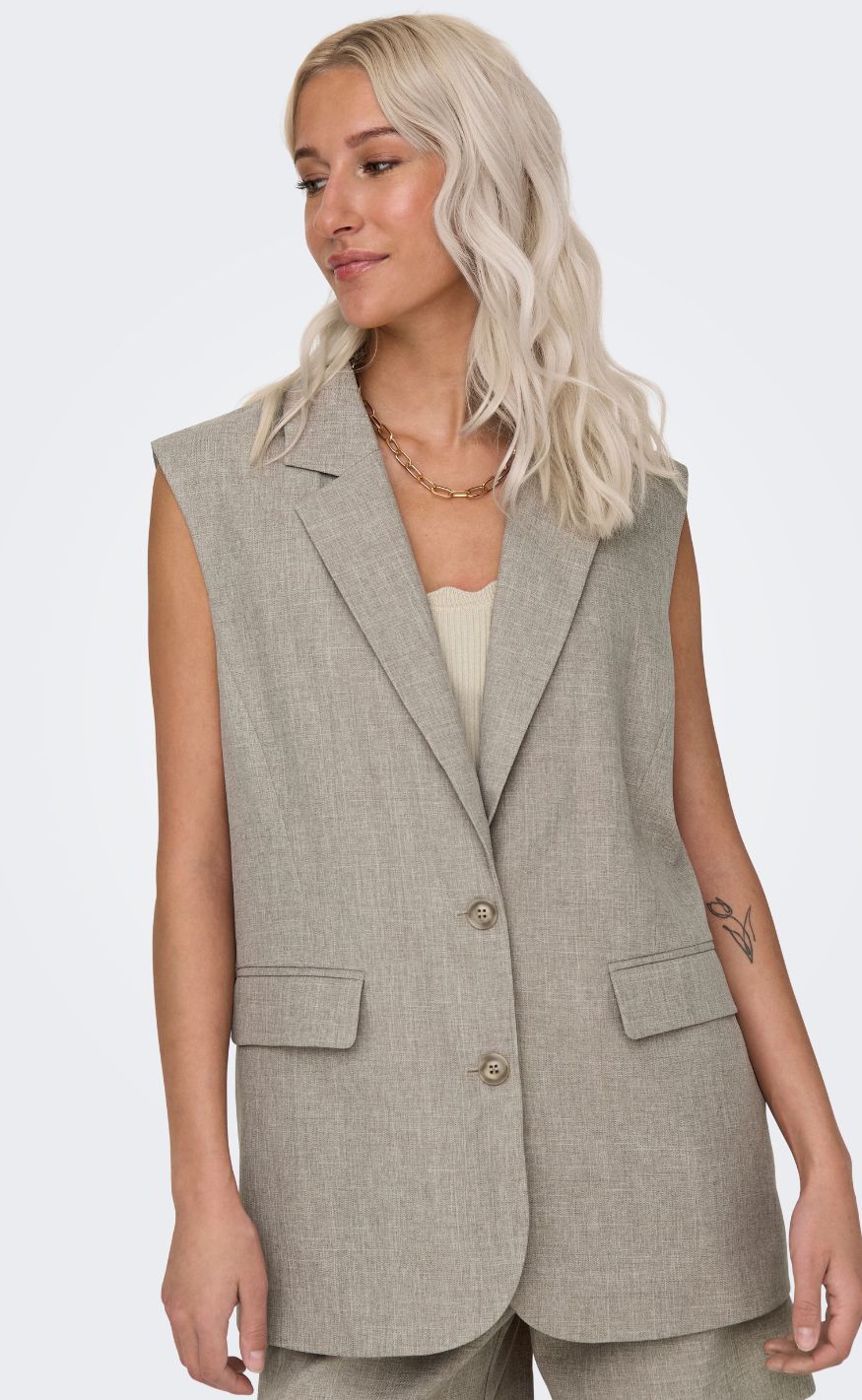 ONLY Vest - Linda - Fungi Melange