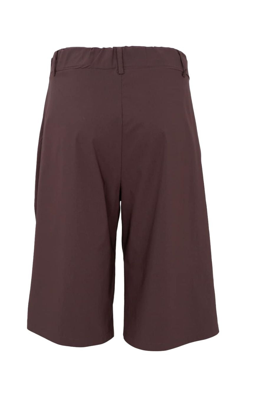 Black Colour Shorts - Davina Panel - Coffee