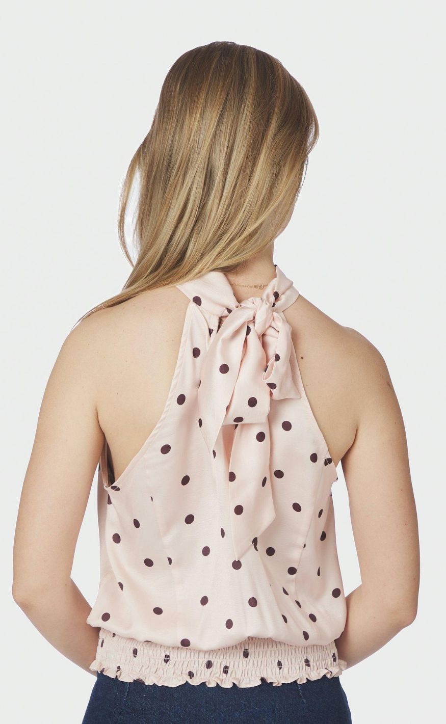 Neo Noir Topp - Jos Big Dot - Light Pink