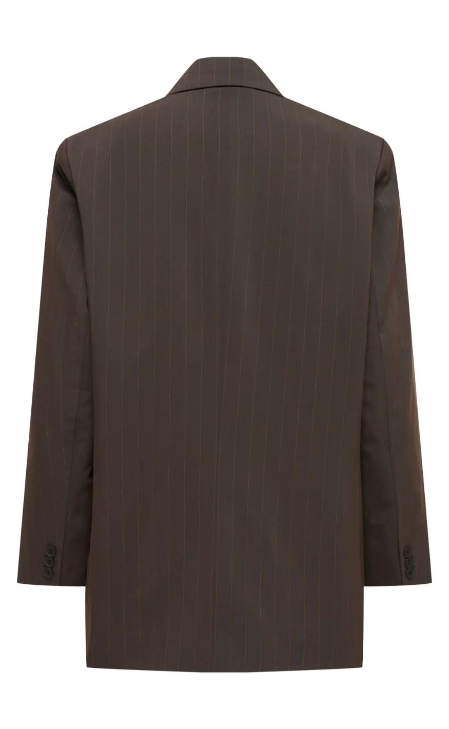 ONLY Blazer - Alden - Mole Pumix Stone Pinstripes