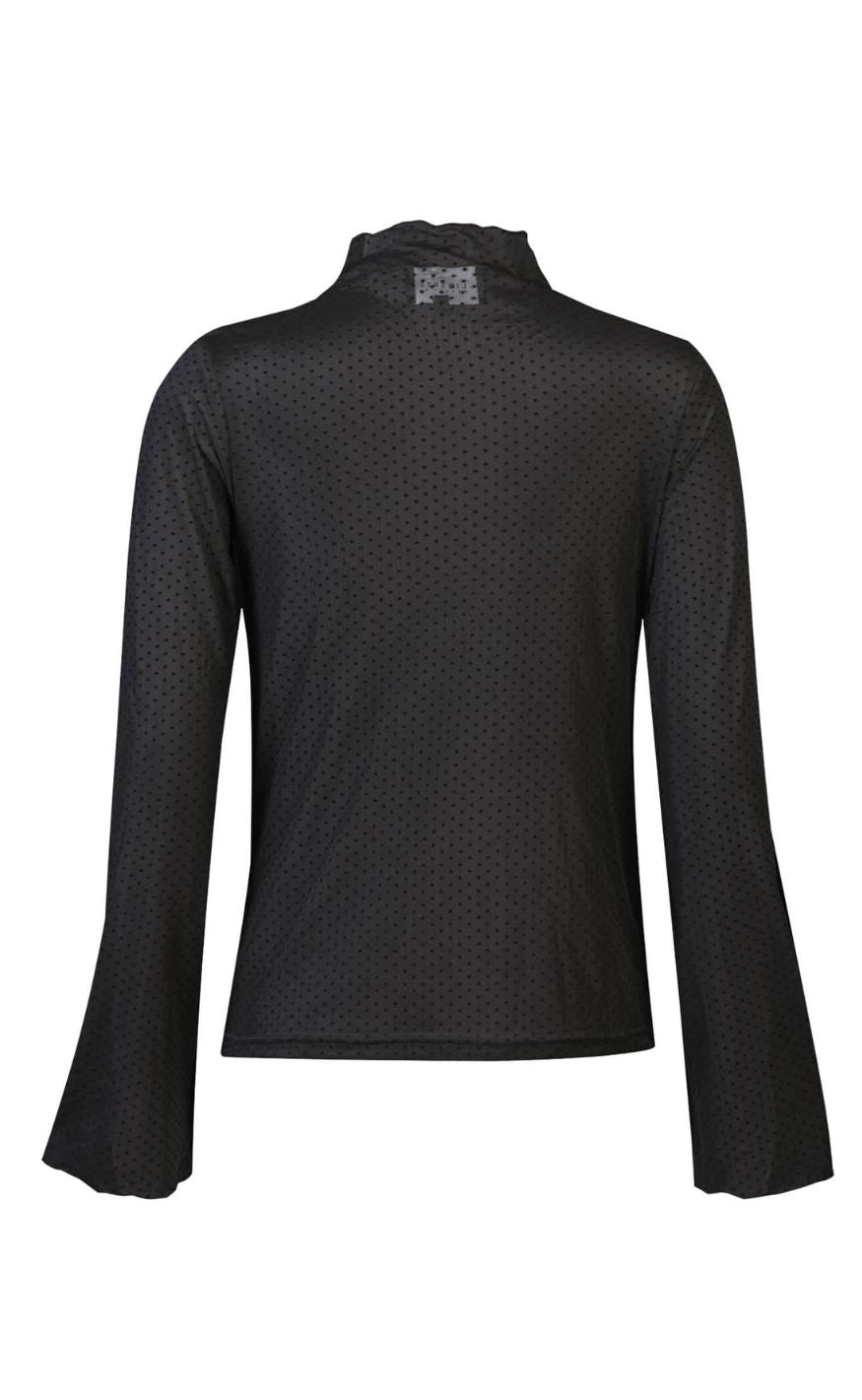 Liberte Bluse - Mesh Trompet - Black Small Dot