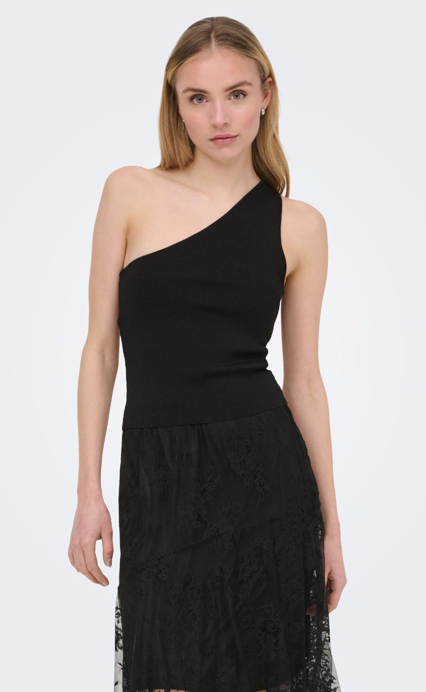 ONLY Topp - Milo One Shoulder - Black