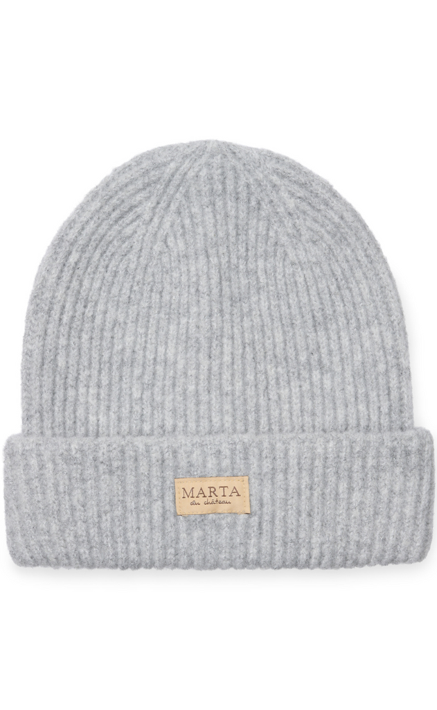 Marta Du Chateau Hatt - Rib Beanie - Light Grey