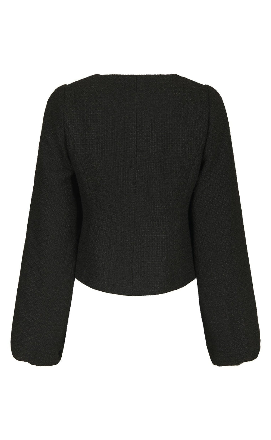 Neo Noir Jakke - Junette Boucle - Black