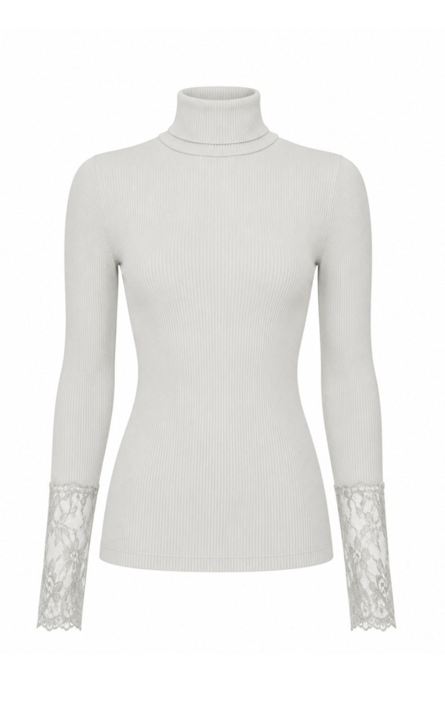 Tim & Simonsen Bluse - Maja Turtle Costina Lace - Ivory