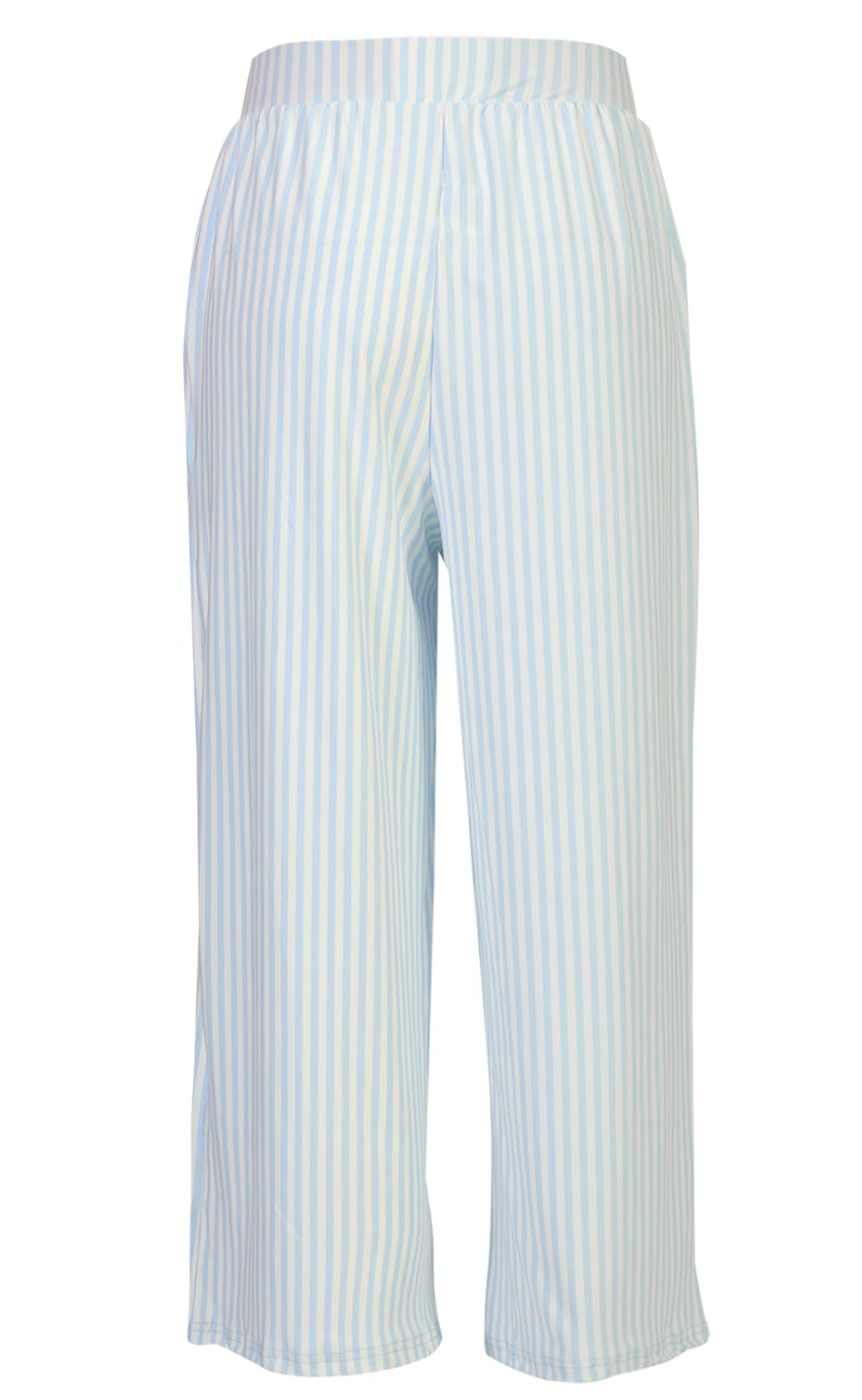 Liberté Bukser - Alma Culotte - L. Blue Creme Small Stripe