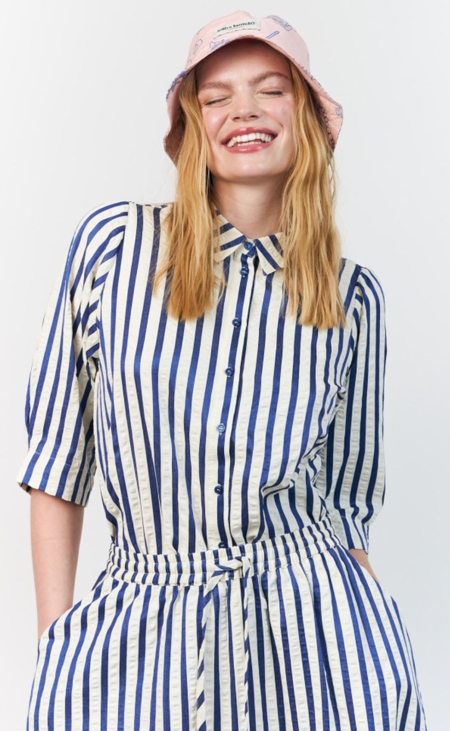 Lollys Laundry Skjorte - BonoLL SS - Blue