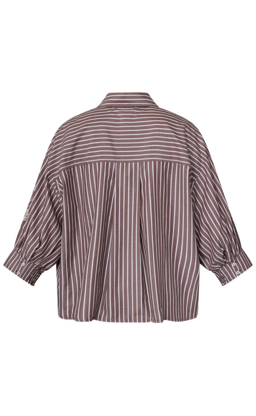 Love & Divine Skjorte - Love1604-3 - Brown Stripes