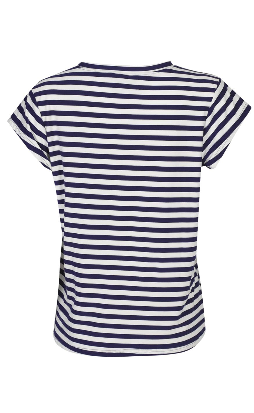 Liberté T-shirt - Alma U - Blue Creme Stripe