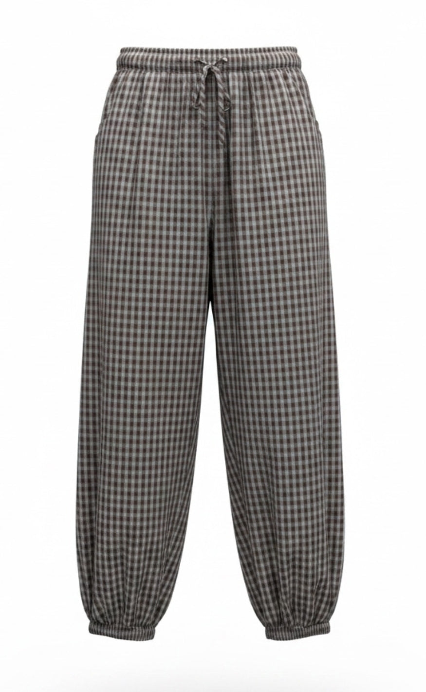 Continue Bukser - Linea Check - Brown Check