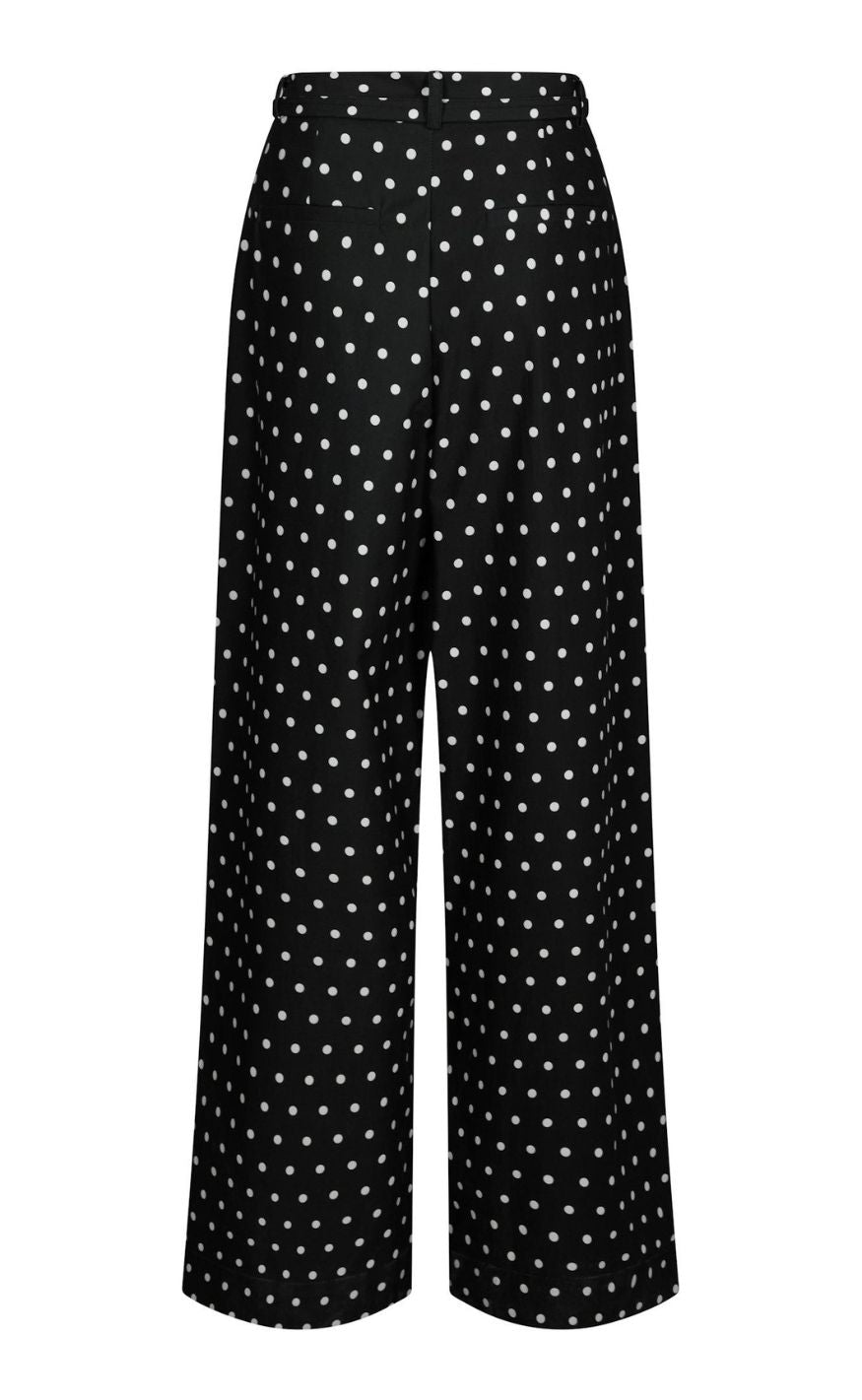 Neo Noir Bukser - Malba Dot - Black