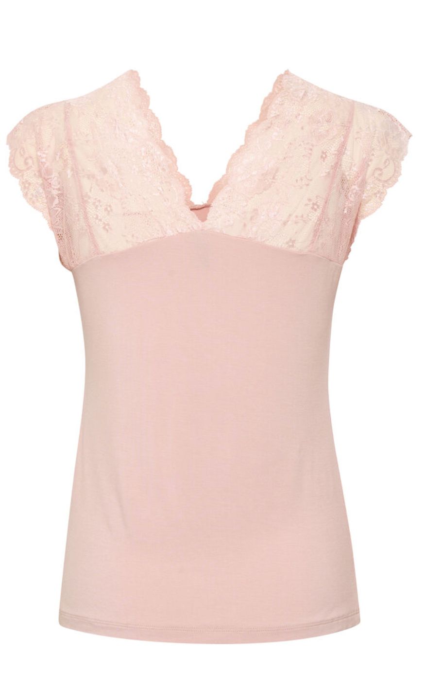 Culture Topp - Poppy Lace - Pale Mauve