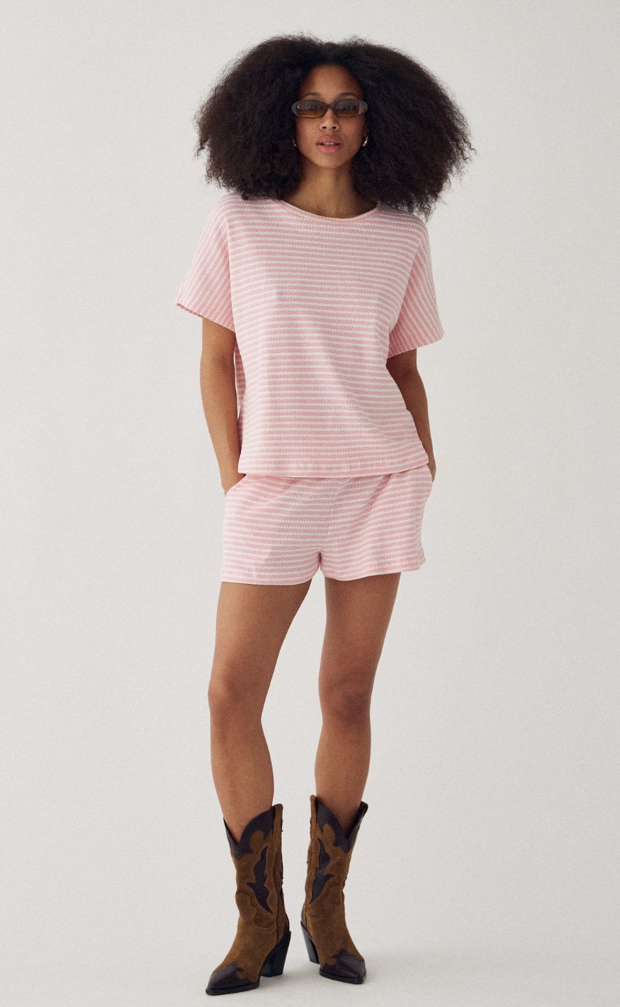 Noella Shorts - Mariella MW - Danni Blush Stripe