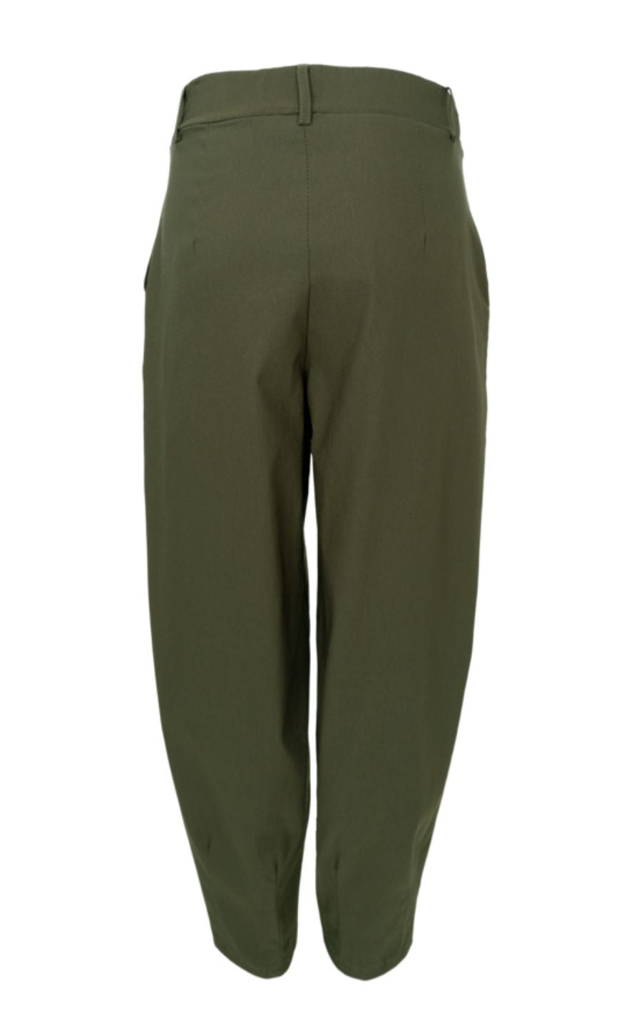 Black Colour Bukser - Everly Barrel - Dk. Army