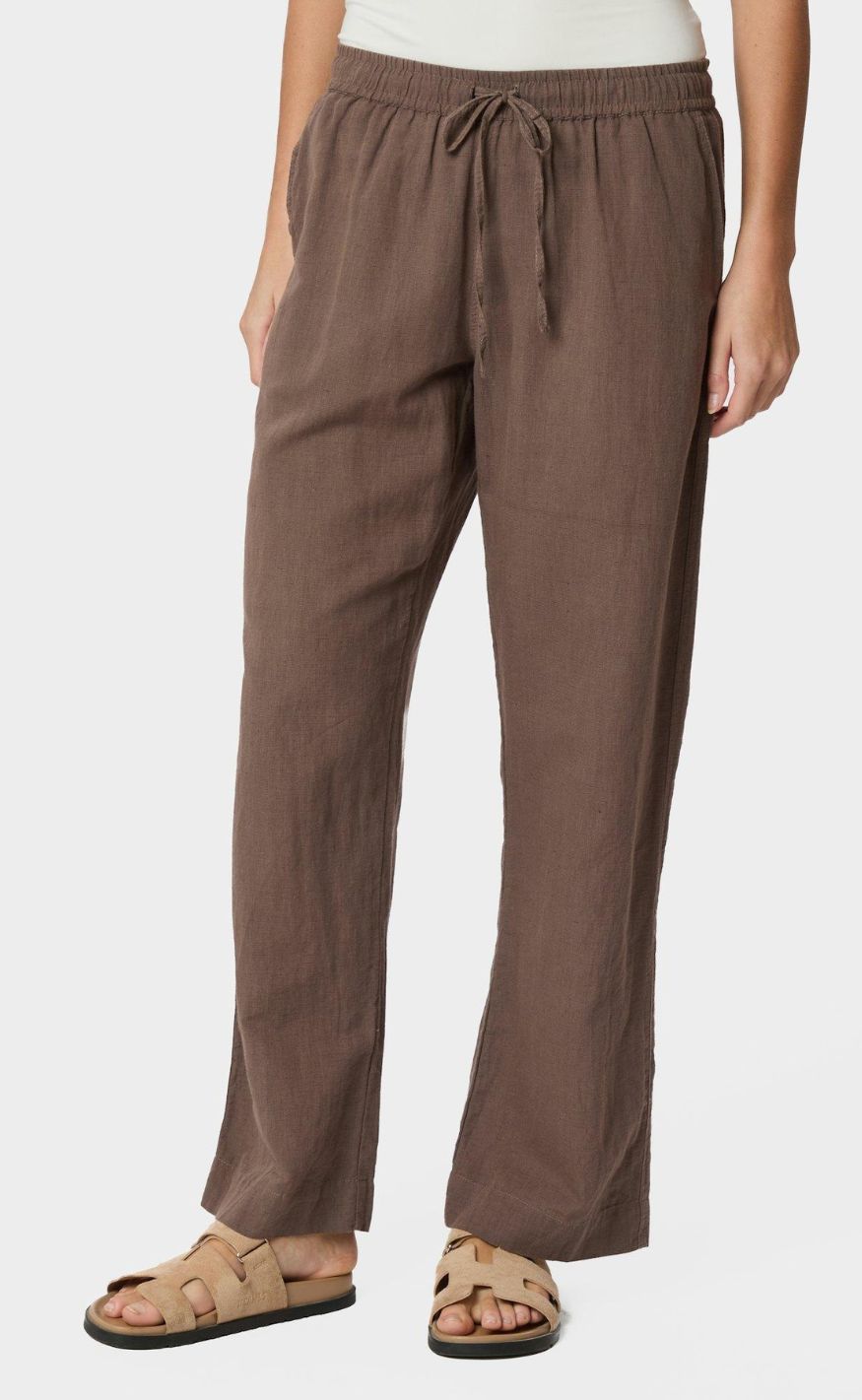 Neo Noir Bukser - Sonar Linen - Brown