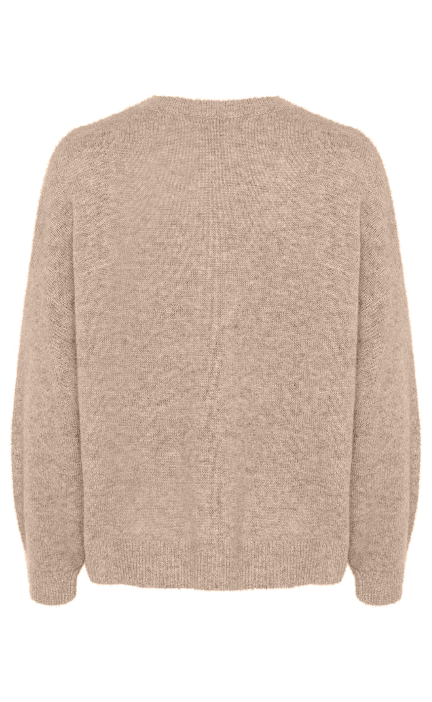 Gestuz Pullover - Casia - Light Weight Beige Melange