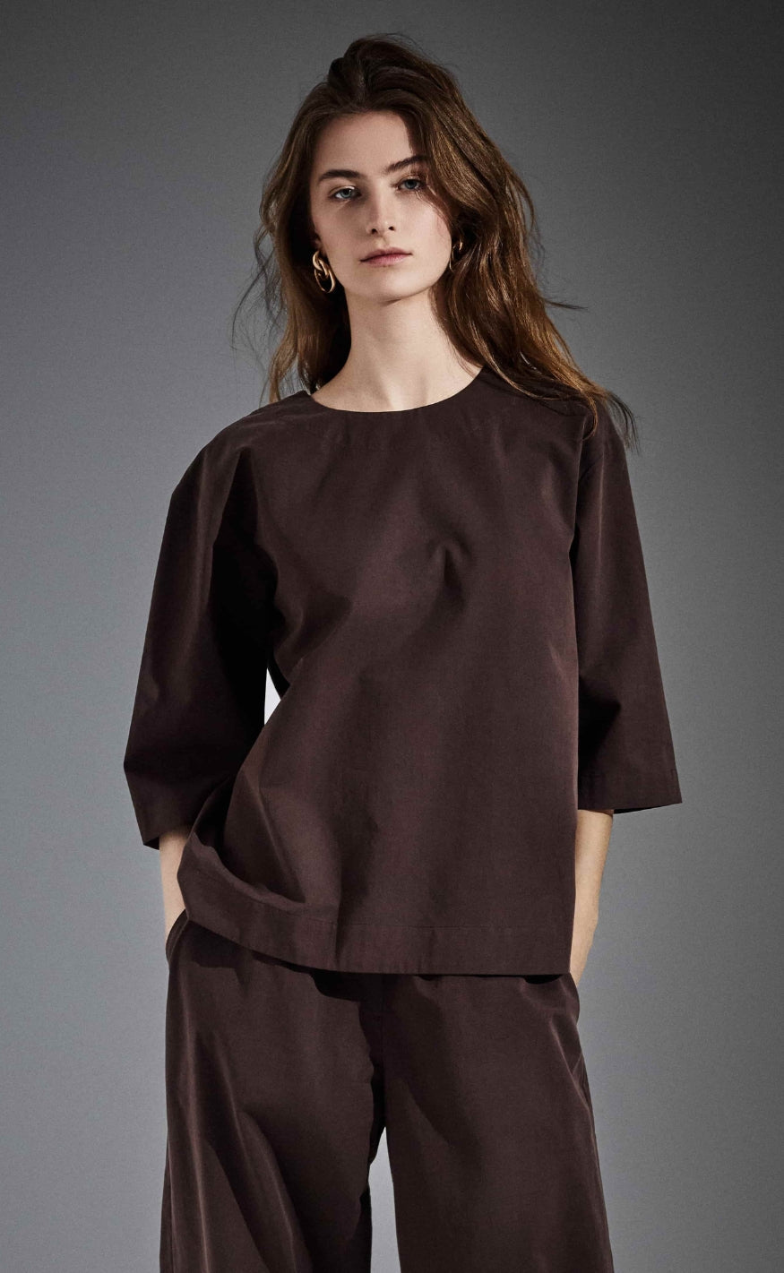 Notyz Bluse - Taipei - Chocolate