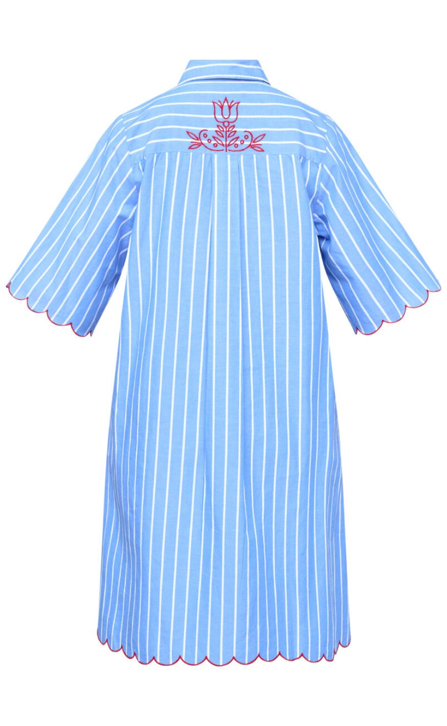 Sister Point Kjole - EDINA-DR2 - Blue Stripes