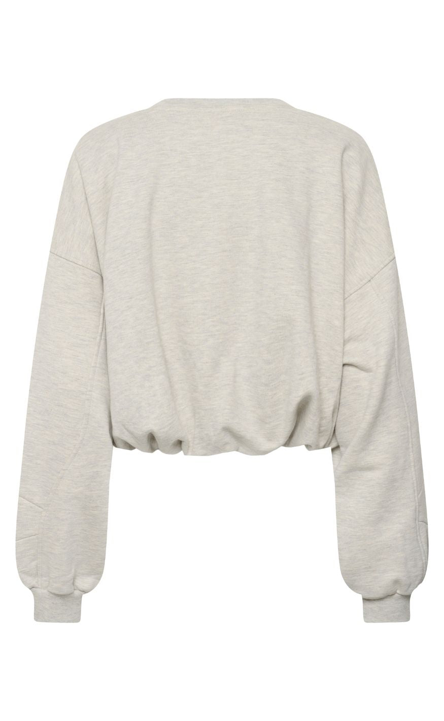 Gestuz Sweatshirt - Kahla  Ultra Light Grey Melange
