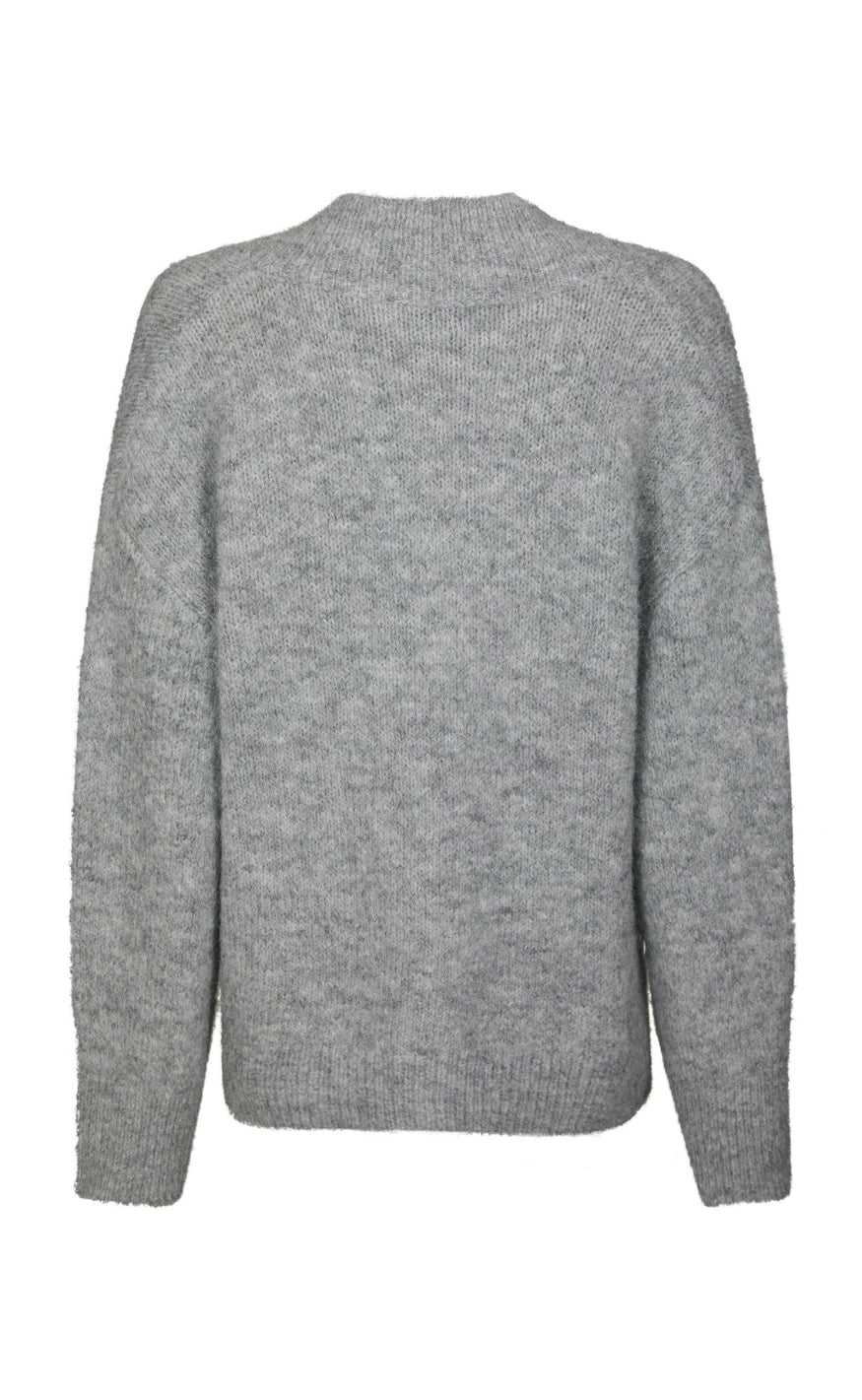 Neo Noir Genser - Melli Fluffy - Grey melange