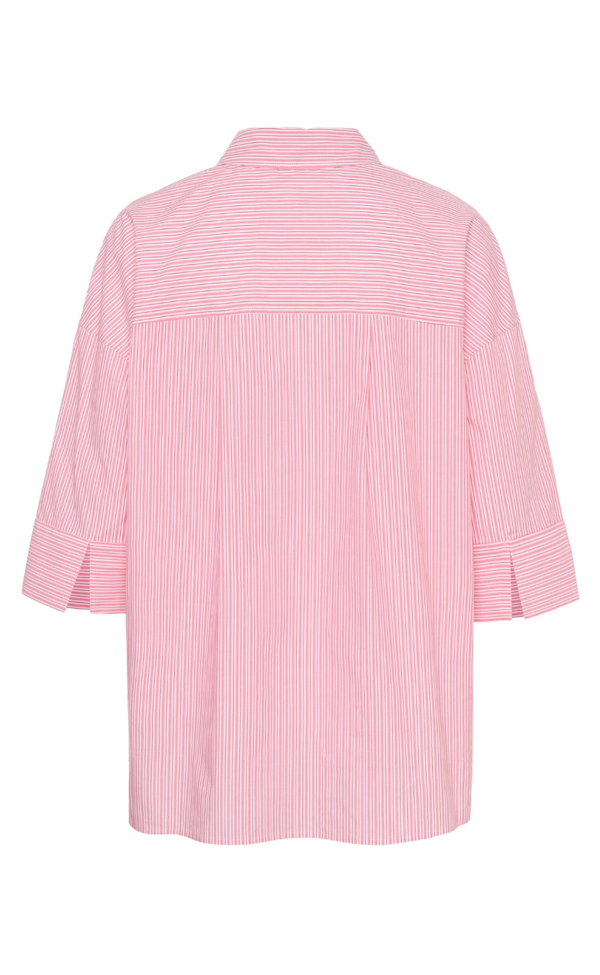 Culture Skjorte - Mimi - Pink/Red Stripe