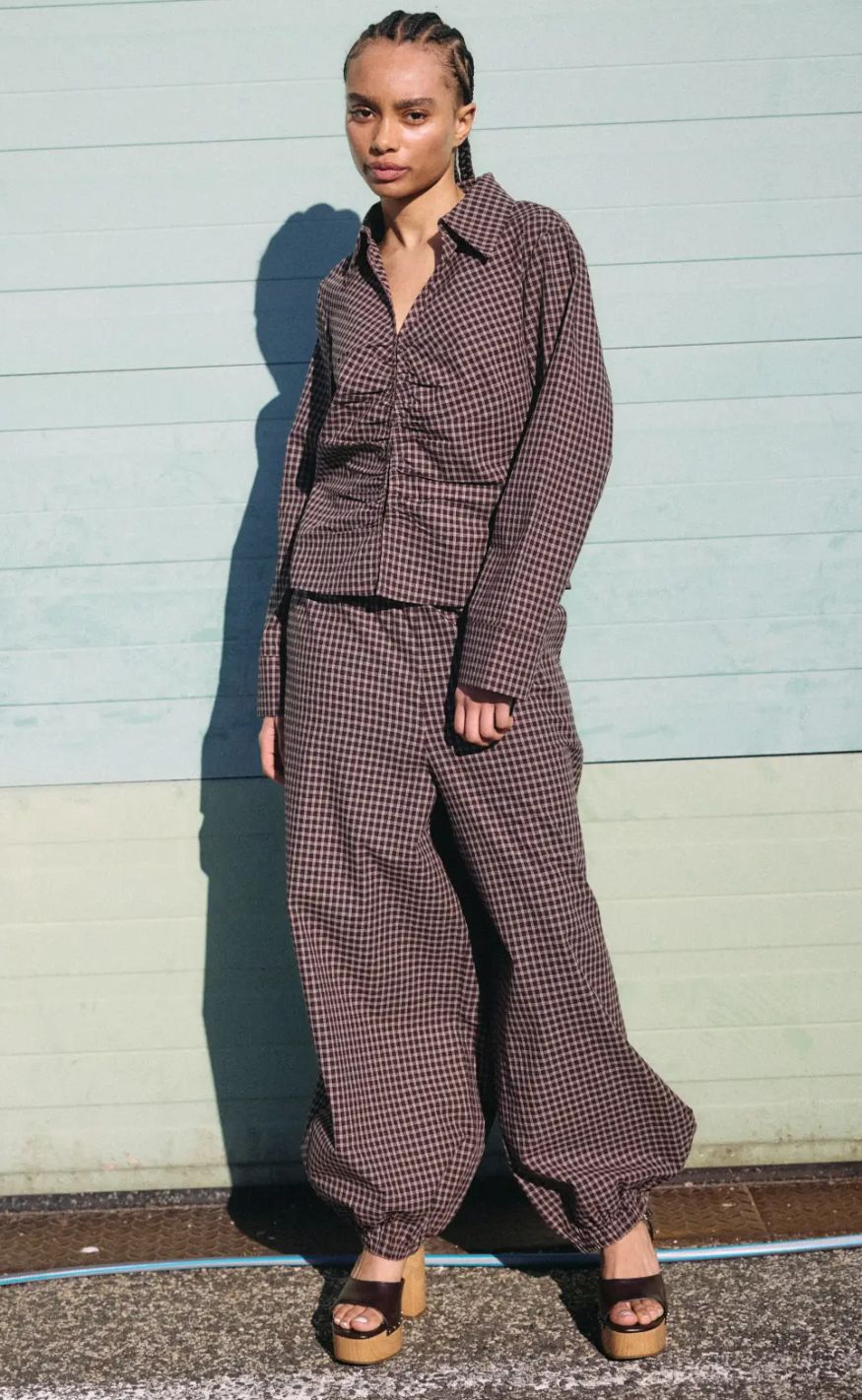 Noisy May Skjorte - Trix - Chocolate Brown/Begie