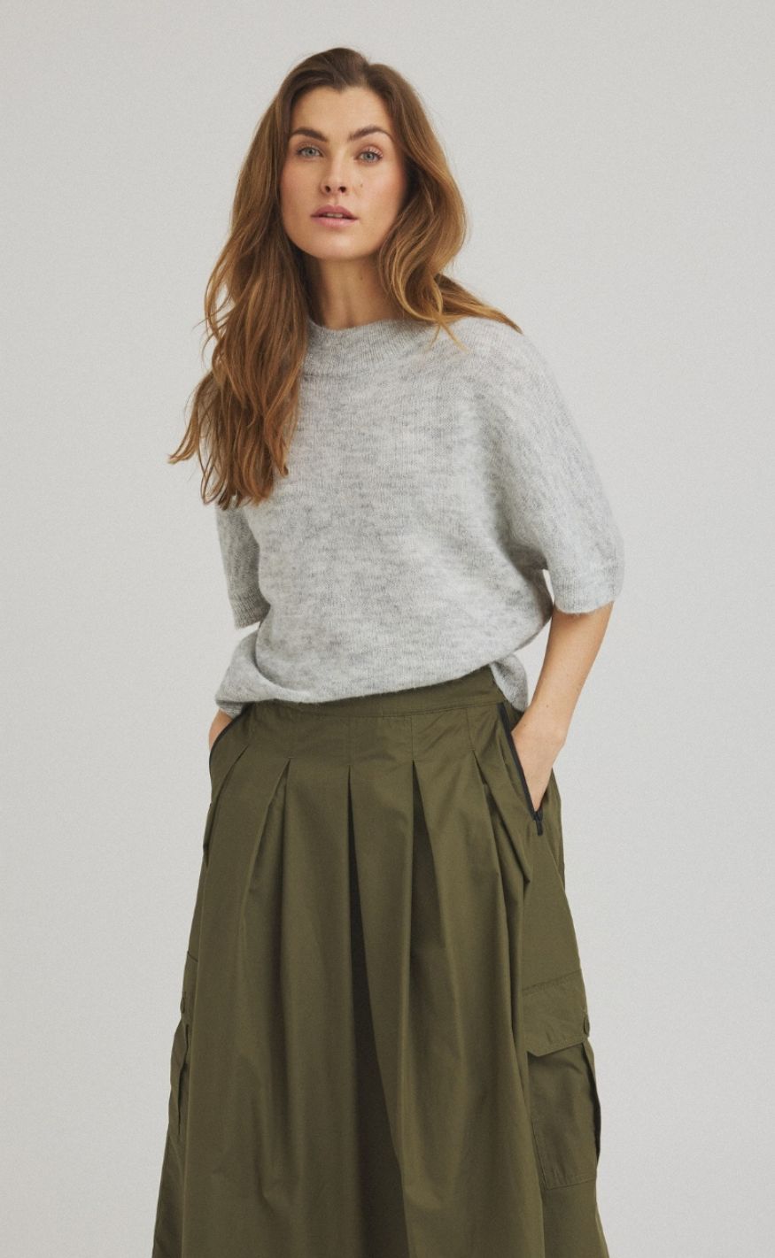 Luxzuz Genser - Batseba - Light Grey Melange